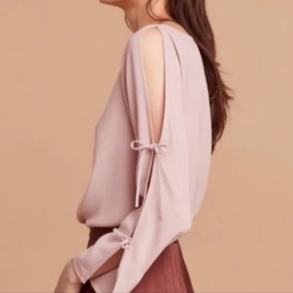Wilfred Pink Pozzi Tie Sleeve Blouse